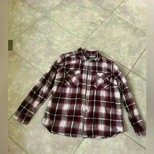 Eddie Bauer Women’s Firelight Flannel Shirt Size Large